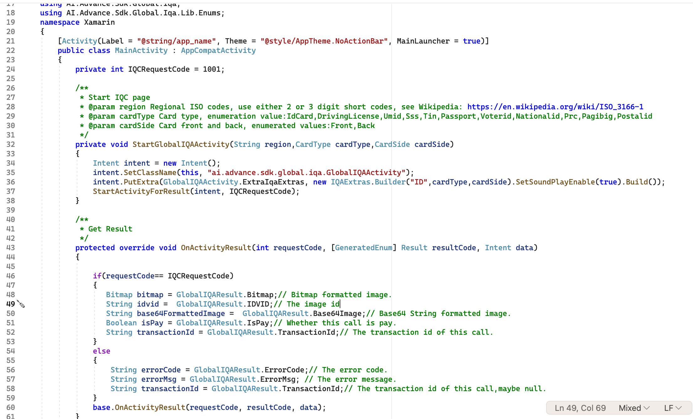 Sample Code