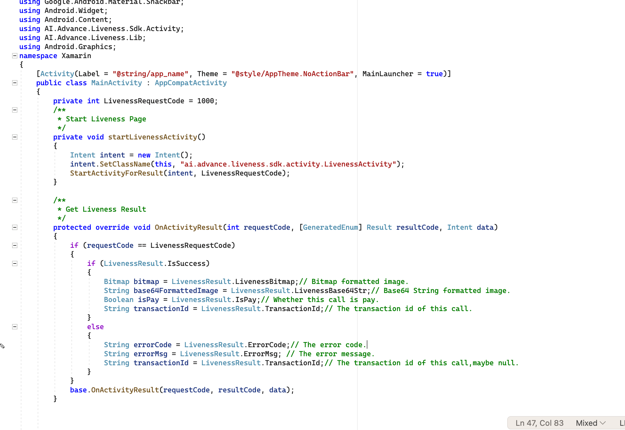 Sample Code